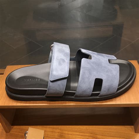 hermes men's sandals blue|men Hermes sandals for sale.